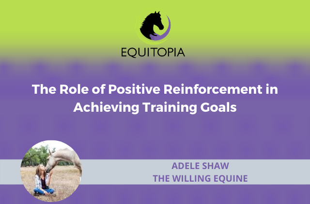 Positive reinforcement in achieving training goals