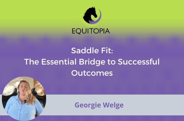 Webinar 23: Saddle Fit - The Essential Bridge to Successful Outcomes
